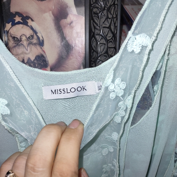 Aqua ombre summer dress - Picture 4 of 5